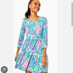 Good used condition Lilly Pulitzer Geanna Dress Size Small Golden Hour P…